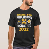 Ik maakte deel uit van de Grote Hashraatmigratie 2 T-shirt (Voorkant)