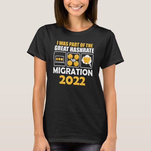 Ik maakte deel uit van de Grote Hashraatmigratie 2 T-shirt (Voorkant)