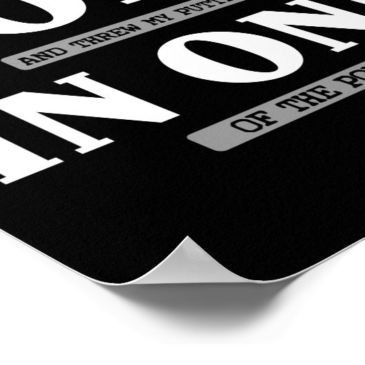 Ik maakte een bogey op elk gat en trok Golfing Poster (Hoek)