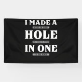 Ik maakte een bogey op elk gat en trok Golfing Spandoek (Horizontaal)