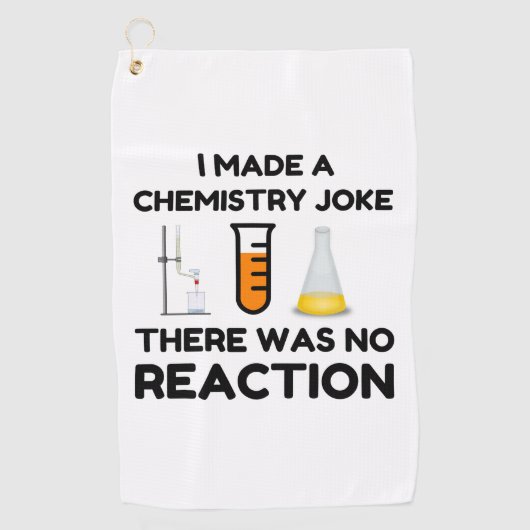 Ik maakte een scheikunde Joke Golfhanddoek (Voorkant)