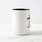 Ik maakte een scheikunde Joke Tweekleurige Koffiemok (Center)