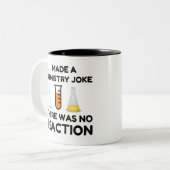 Ik maakte een scheikunde Joke Tweekleurige Koffiemok (Voorkant links)