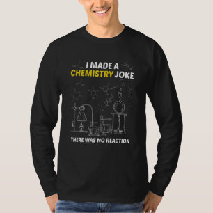 Ik maakte een scheikundige grap. Er was geen react T-shirt