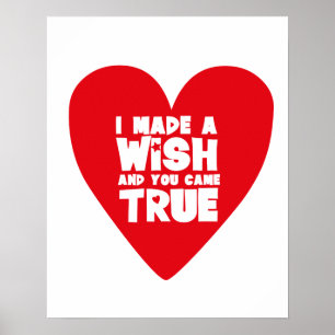 Ik maakte een WISH Love Heart Poster