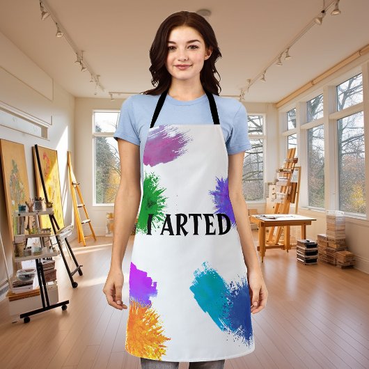 Ik Maakte Grappige Schilderkunst Kunstenaar Kunst Schort