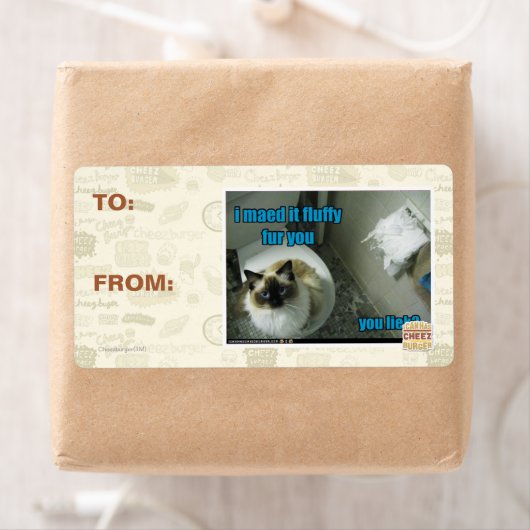 Ik maakte het donzig voor je etiket (Insitu)