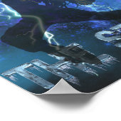 Ik maakte het door het Storm - Christelijk geloof Poster (Hoek)