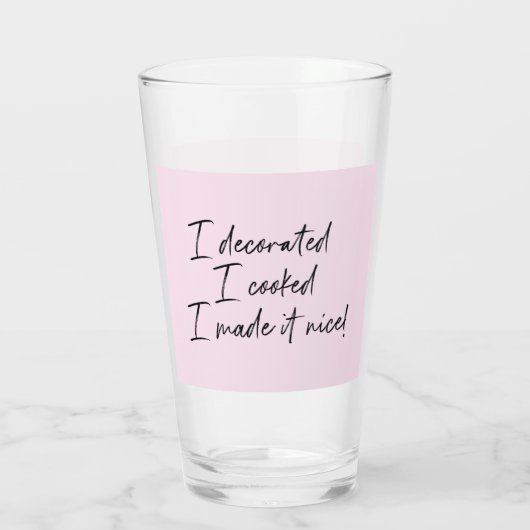 Ik maakte het mooie Housewives van NY RHONY Glas (Achterkant)