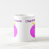 Ik maakte mijn eerste communiqué groot roze koffiemok (Center)