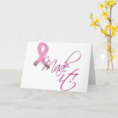 Ik maakte tot het Kanker van de Borst Kaart (Gele Bloem)