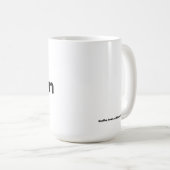 Ik maal mijn eigen bonen koffiemok (Voorkant rechts)