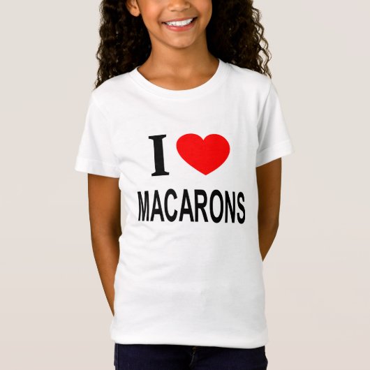 Ik ❤️ MACARONS VAN MACARONS I HEM MACARONS T-shirt (Voorkant)