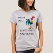 Ik mag er rustig uitzien Funny Animals Rooster T S T-shirt (Voorkant)