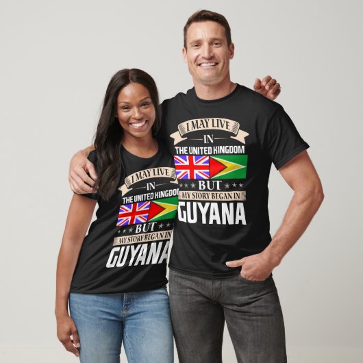 Ik mag in Guyana wonen in het Britse verhaal T-shirt (Unisex)