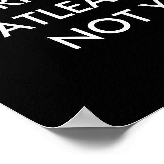 IK MAG NIET PERFECT ZIJN, MAAR IN IEDER GEVAL BEN POSTER (Hoek)