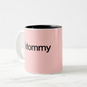 Ik mama, Cute Moederdag Gifts Tweekleurige Koffiemok (Voorkant links)