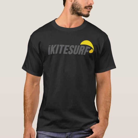 iK-Mannen met twee zijden zwarte T-shirt (Voorkant)