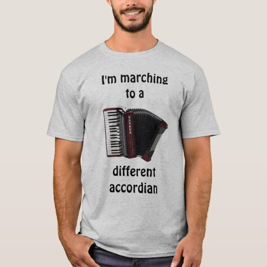 Ik marcheer naar een... t-shirt (Voorkant)