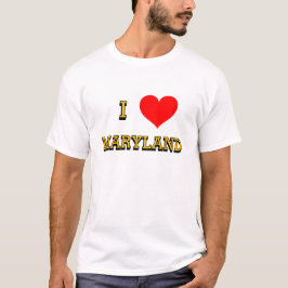 Ik ❤️ Maryland T-Shirt op maat