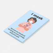 Ik maskeer omdat we allemaal... post-it® notes (Schuin)