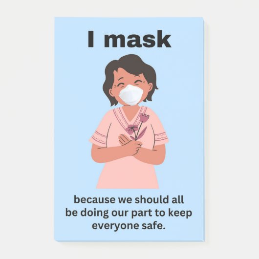 Ik maskeer omdat we allemaal... post-it® notes (Voorkant)