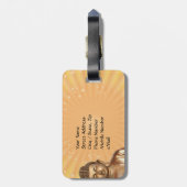 Ik mediteer liever... bagagelabel (Achterkant verticaal)