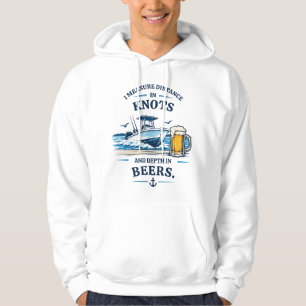 Ik Meet Afstand In Knopen Diepte In Bieren Zeilen Hoodie