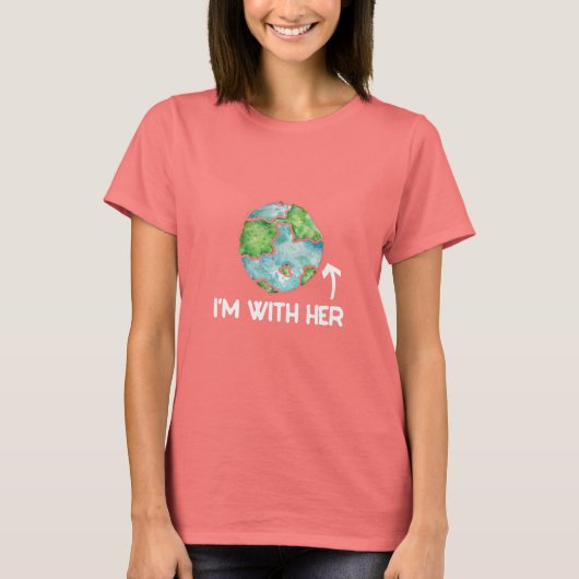 ik met haar wetenschap t-shirt (Voorkant)