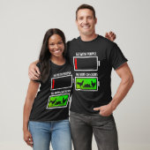 Ik met mensen vs. met kip Grappige kip liefde T-shirt (Unisex)