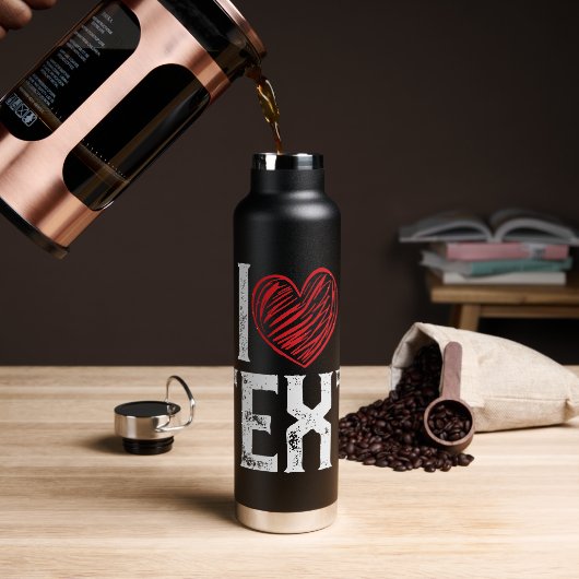 IK MET RODE HARTONTWERP WATERFLES (Koffie)