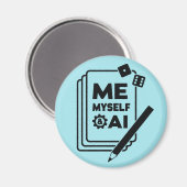 Ik, mezelf en AI, Black Art Magnet (Voorkant / Achterkant)