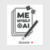 Ik, mezelf en AI Vinyl Sticker (Vel)
