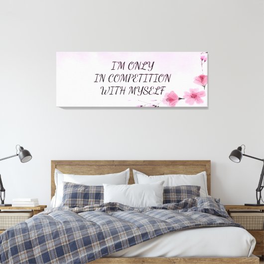 Ik, mezelf en ik Canvas Print (Insitu (Slaapkamer))