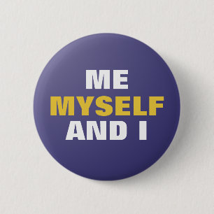 Ik mezelf en ik ronde button 5,7 cm