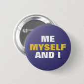 Ik mezelf en ik ronde button 5,7 cm (Voorkant /achterkant)