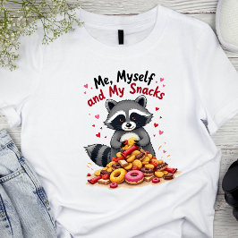 Ik, mezelf en mijn snacks - grappig snackliefhebbe Tri-Blend shirt