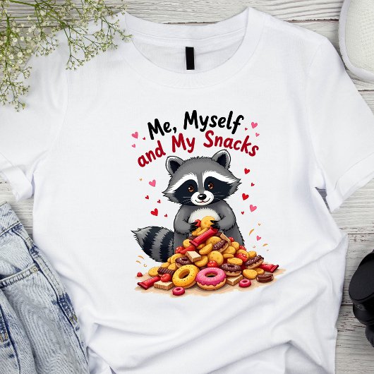 Ik, mezelf en mijn snacks - grappig snackliefhebbe Tri-Blend shirt