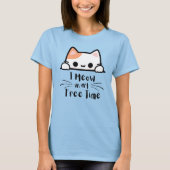 Ik miauw in mijn vrije tijd - Funny Cat Lover T-shirt (Voorkant)