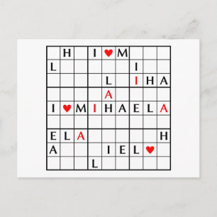 Ik ♥ MIHAELA Briefkaart