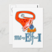Ik, mijn Elf en ik Briefkaart (Voorkant / Achterkant)