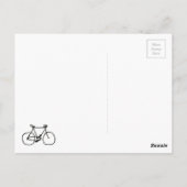 ik & mijn fiets = geluk briefkaart (Achterkant)