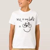 ik & mijn fiets = geluk t-shirt (Voorkant)