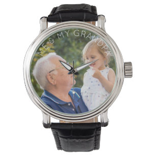 Ik & mijn opa aangepaste kind foto horloge
