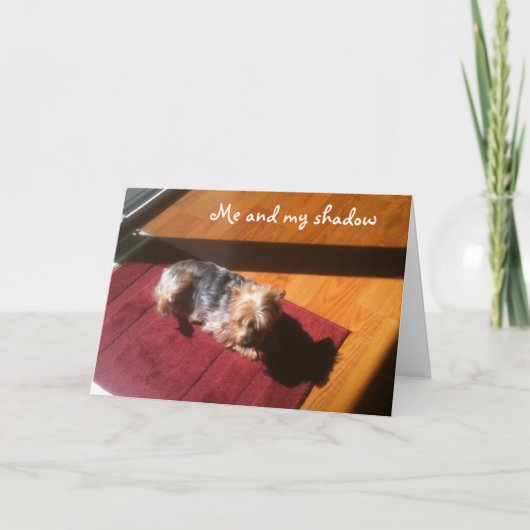 IK/MIJN SCHADUW WENS ONS EEN FIJNE VERJAARDAG KAART (Voorkant)