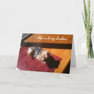 IK/MIJN SCHADUW WIL U HAPPY BIRTHDAY KAART