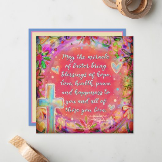 “Ik Mirakel van Pasen” Inspirivity Notitiekaartje (Voorkant / Achterkant in situ)