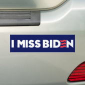 Ik mis Biden anti-Trump Bumpersticker (Op auto)