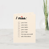 Ik mis Check Box Kaart (Voorkant)