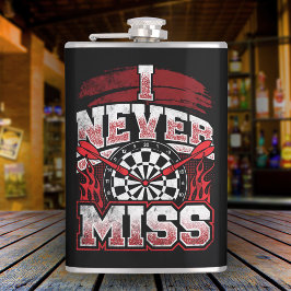 Ik mis Dart Player Flask 8 oz nooit. Heupfles